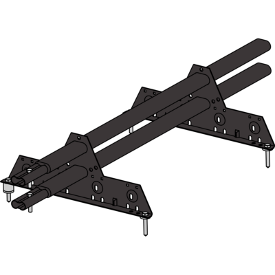 Снегозадержатель PRESTIGE ZN 45*25 (овал) 1,2м NEXT фальц RAL 8017  (коричневый)