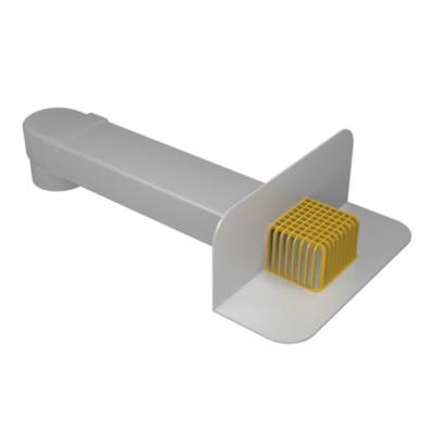 Воронка парапетная ПВХ Termoclip 65х100х550мм с отводом 100мм