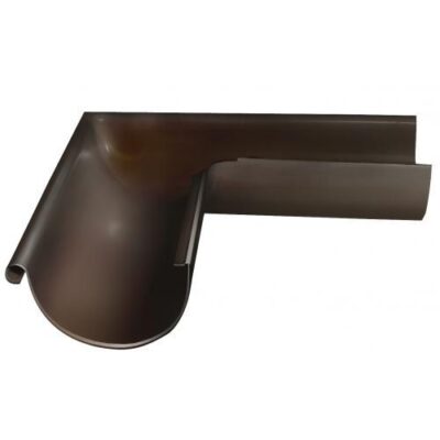 Угол желоба внешний Grand Line 90 гр 125 мм RR 32 темно-коричневый