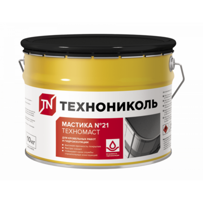 Мастика кровельная ТЕХНОНИКОЛЬ ТЕХНОМАСТ, ведро 10 кг